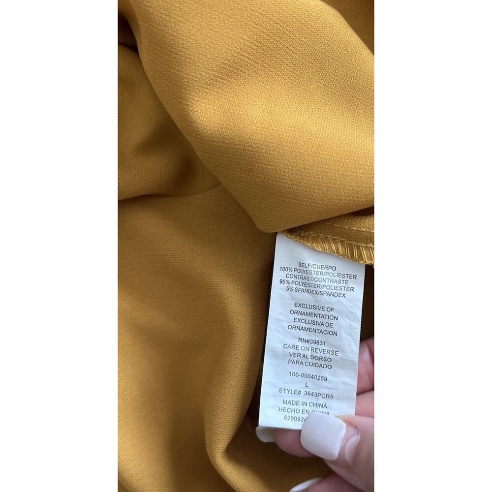 Vtg Y2K Velvet Embroidered Top Yellow L Whimsigoth Western - Picture 6 of 11